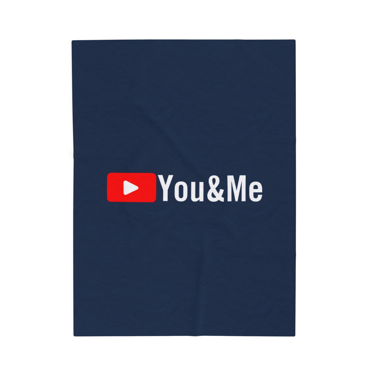 You & Me Tube Velveteen Plush Blanket