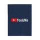 You & Me Tube Velveteen Plush Blanket