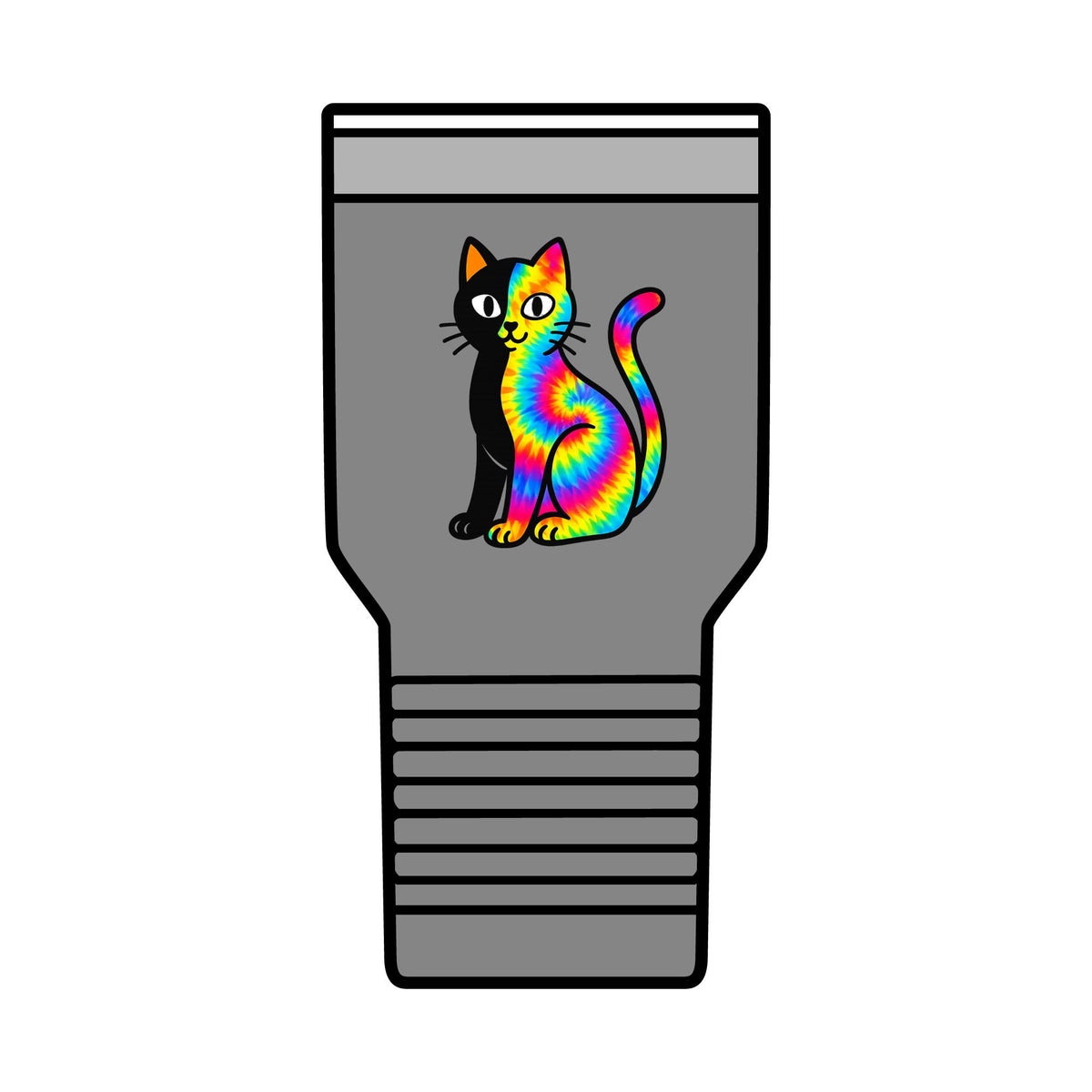 The Black Cat Changing Colors 30oz Polar Camel Insulated Tumbler
