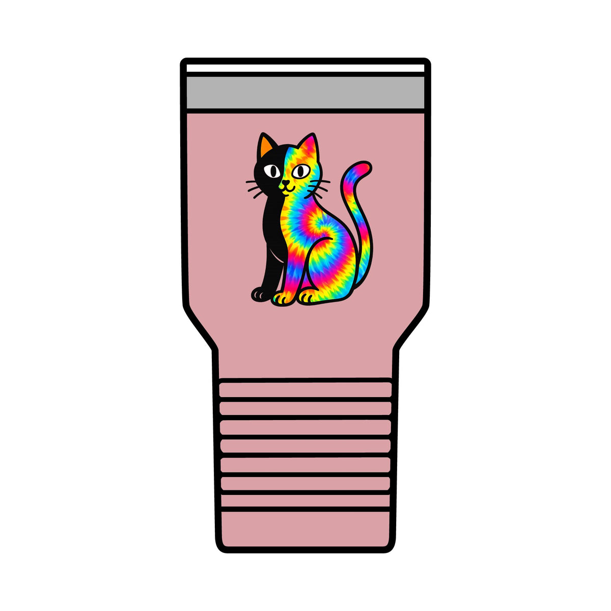 The Black Cat Changing Colors 30oz Polar Camel Insulated Tumbler