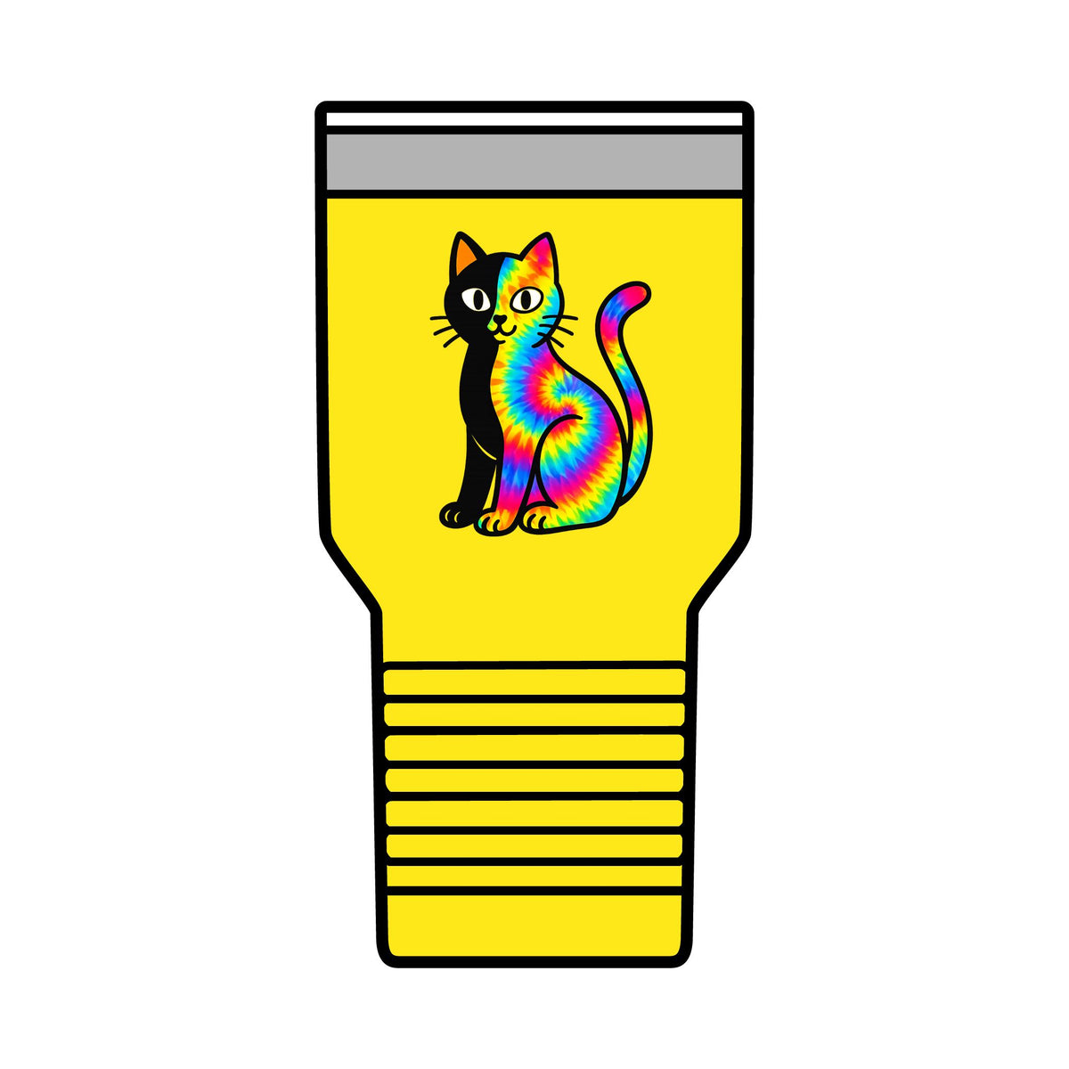 The Black Cat Changing Colors 30oz Polar Camel Insulated Tumbler