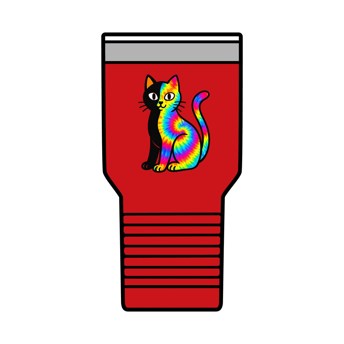 The Black Cat Changing Colors 30oz Polar Camel Insulated Tumbler