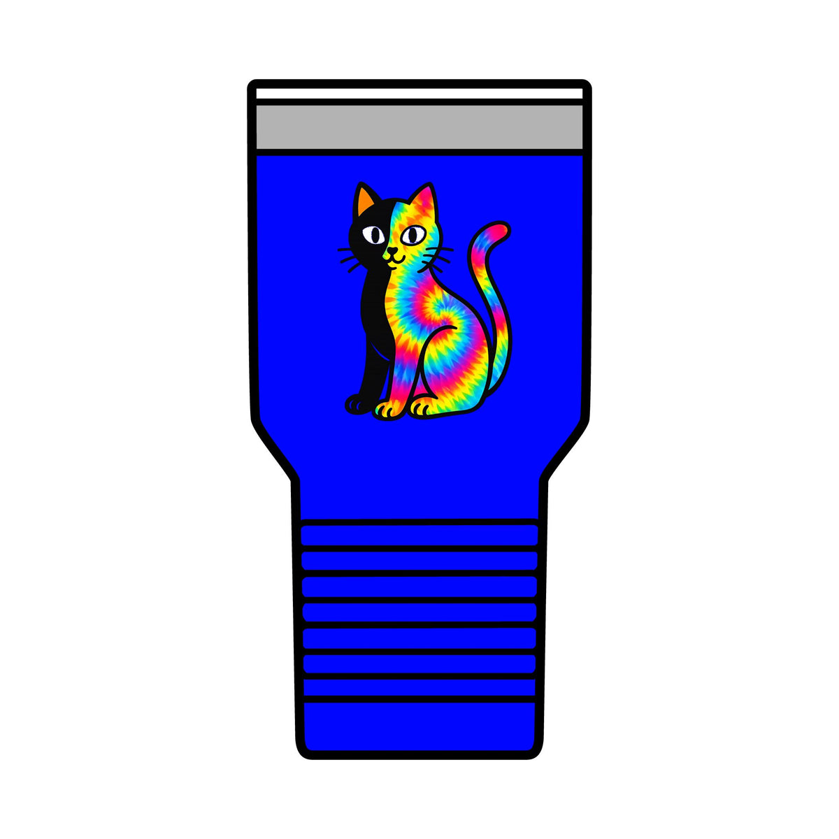 The Black Cat Changing Colors 30oz Polar Camel Insulated Tumbler