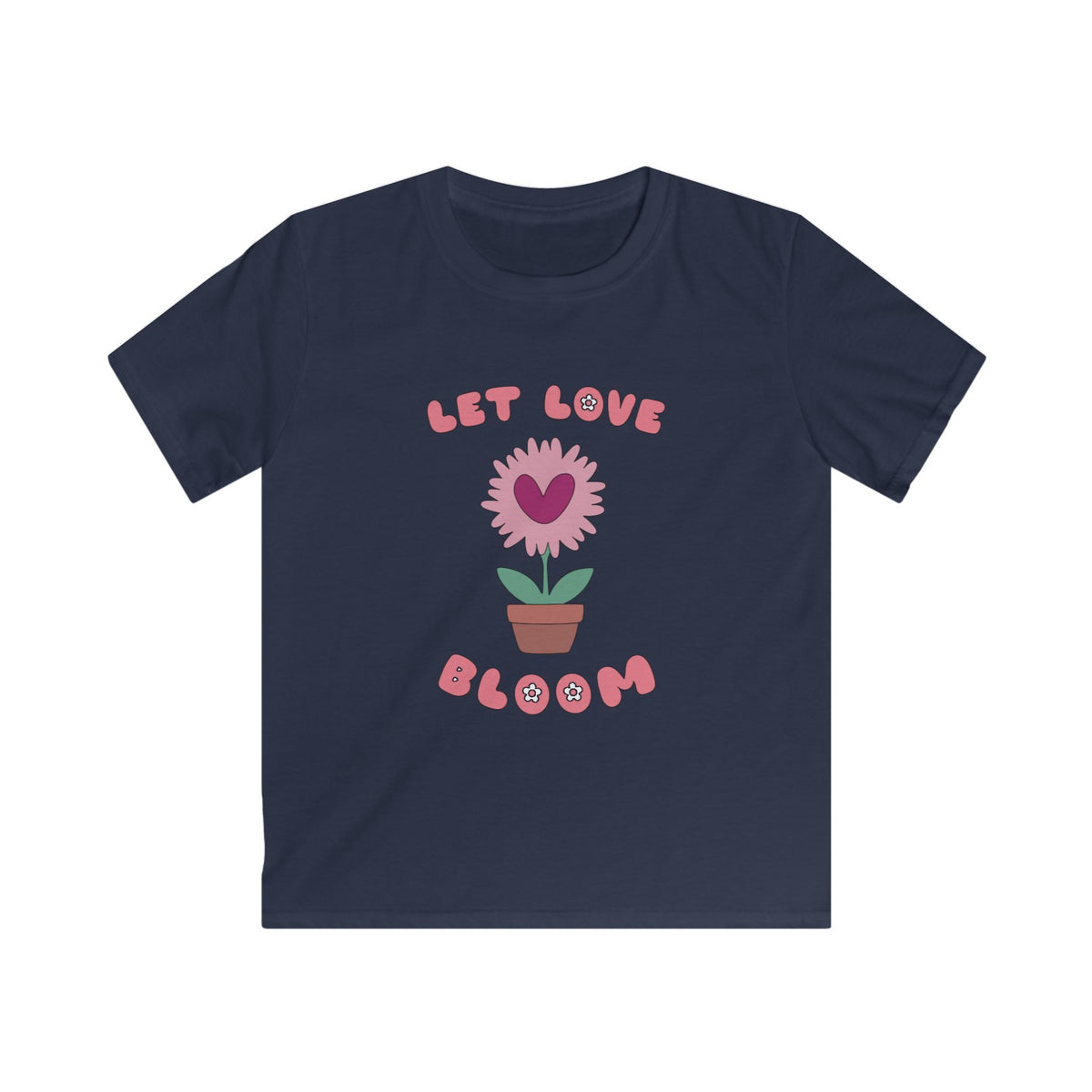 Let Love Bloom Kids T Shirt