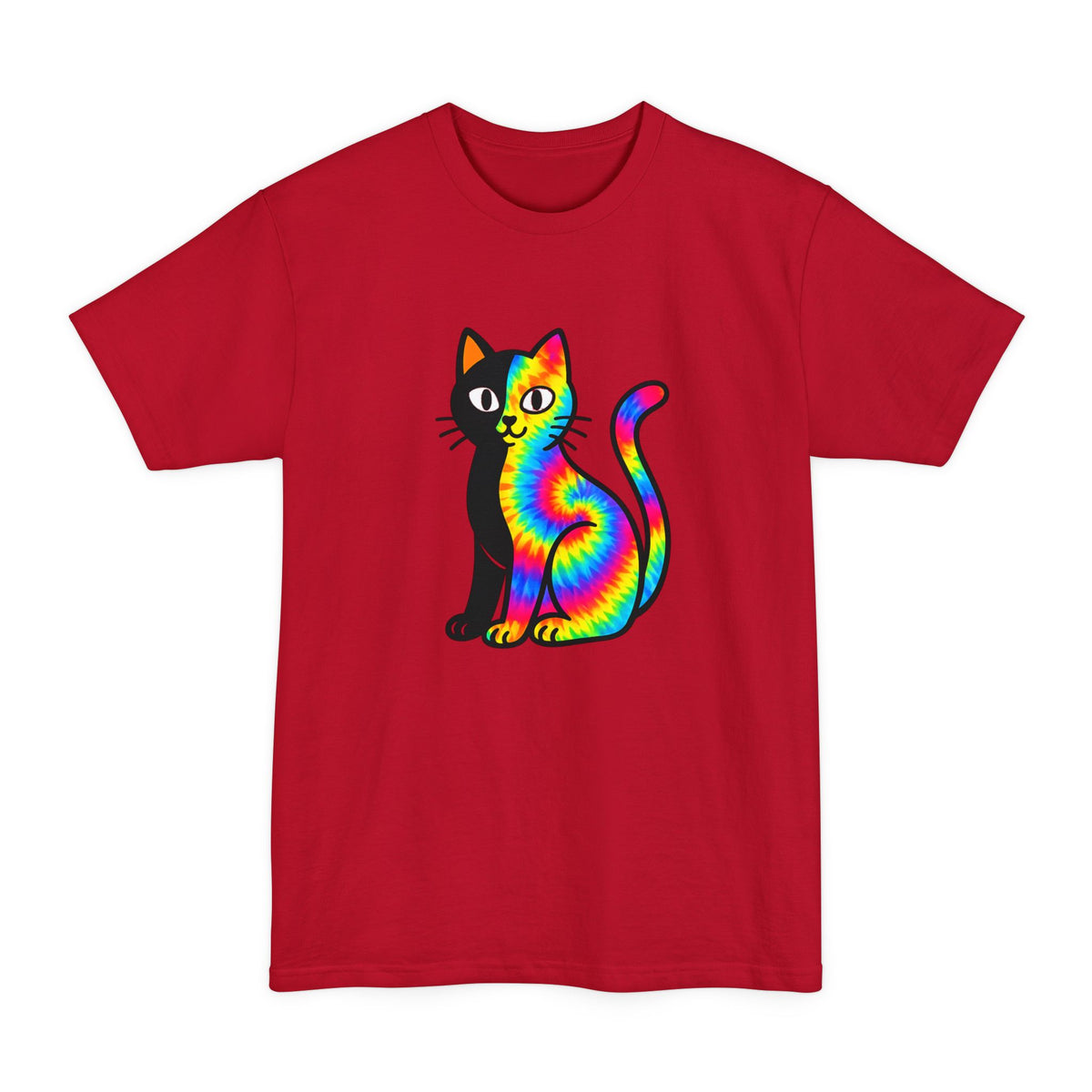 The Black Cat Changing Colors Tall T Shirt