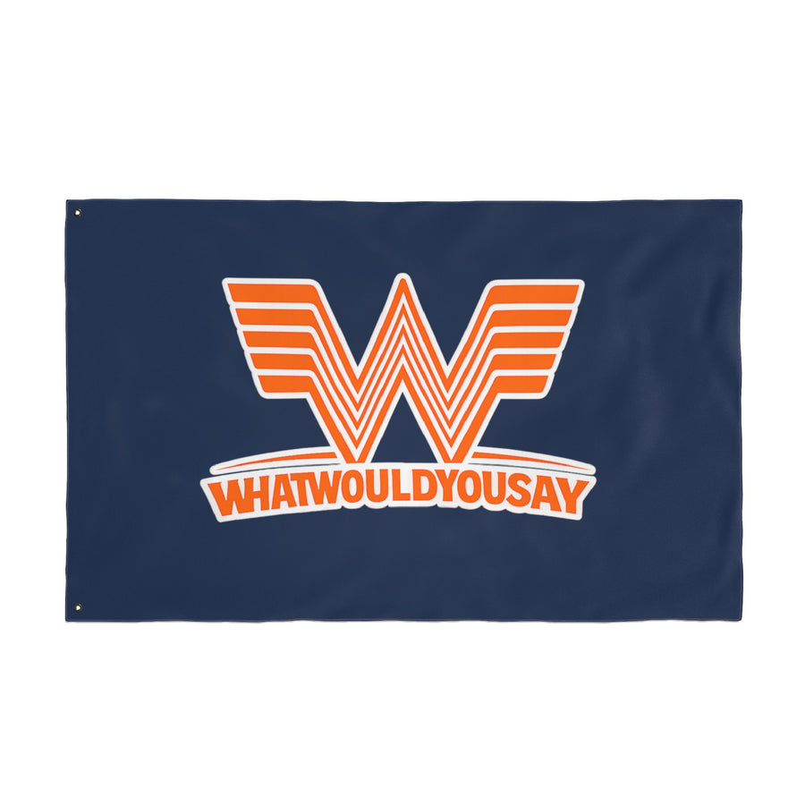 What Would You Say A Burger Double Sided 36 x 60" Flag