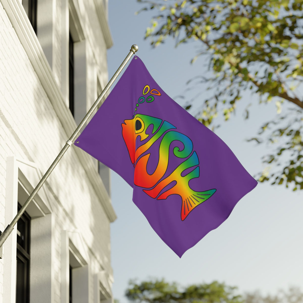 Big Eyed Phish Double Sided 36 x 60" Flag