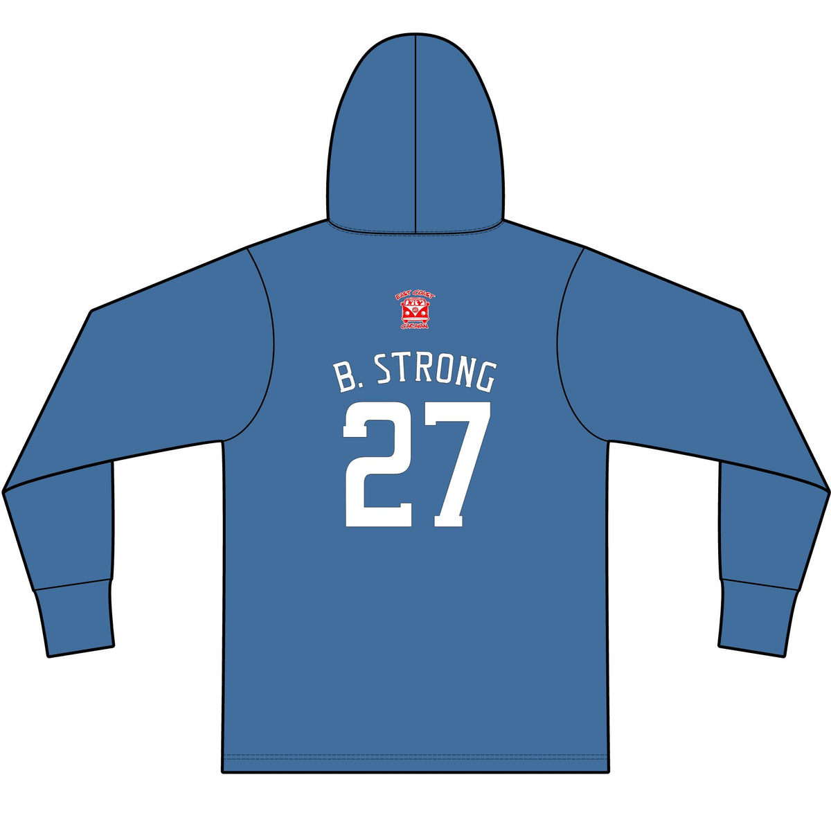 New York Granny Long Sleeve Hooded T-Shirt