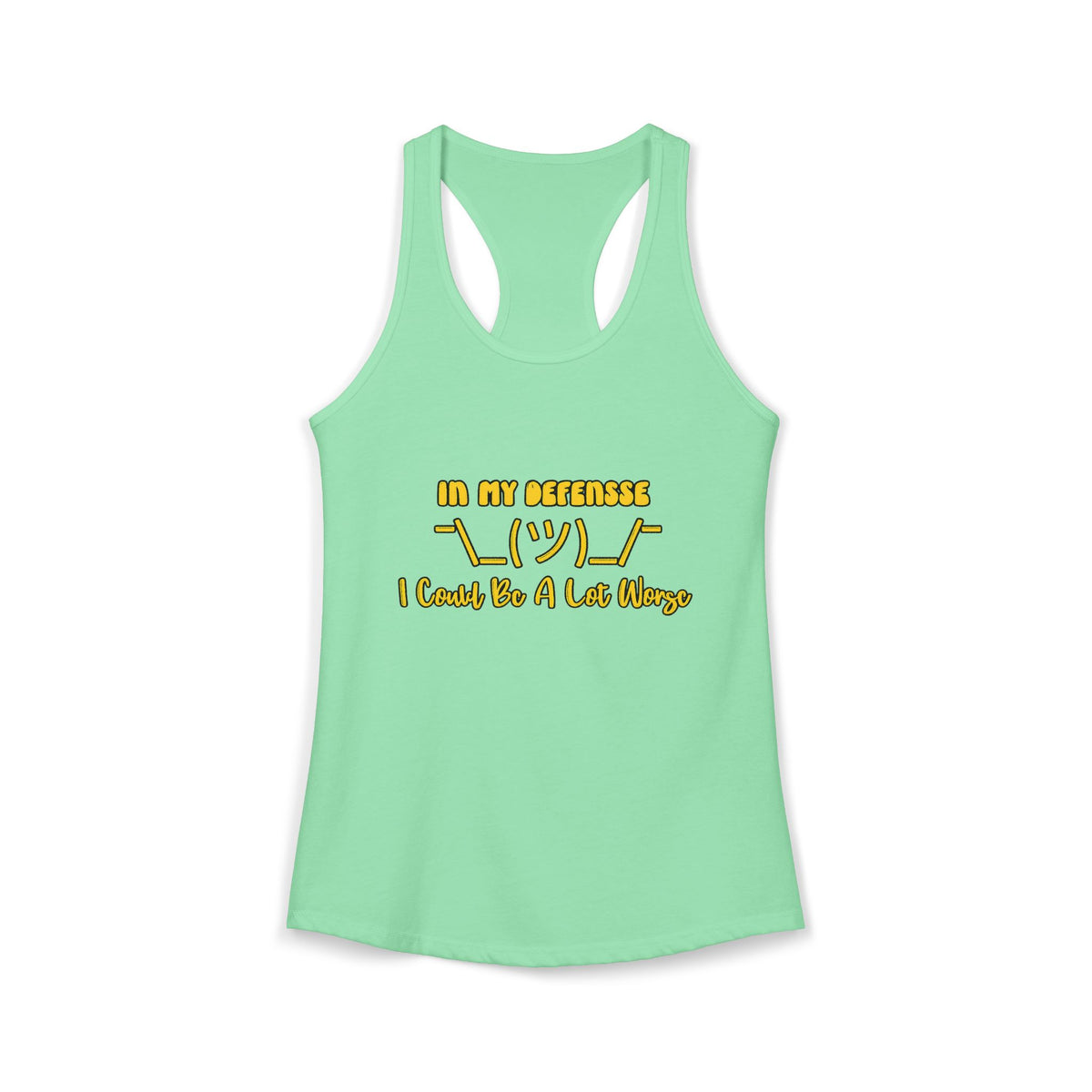 In My Defense... Racerback Tank