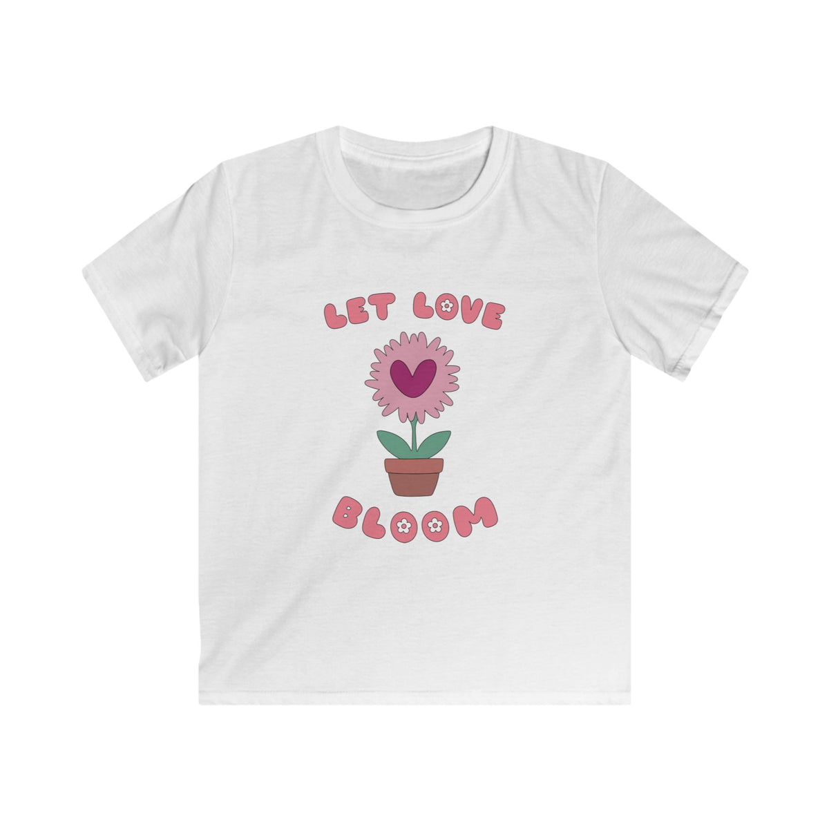 Let Love Bloom Kids T Shirt