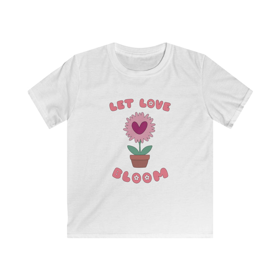 Let Love Bloom Kids T Shirt