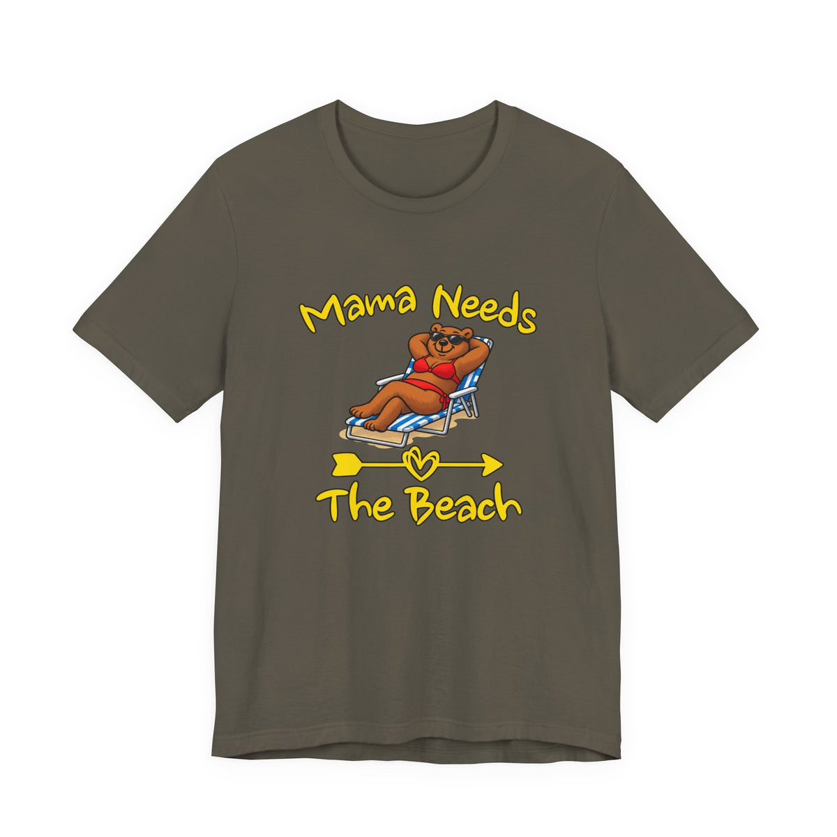 Mama Needs The Beach Short Sleeve T Shirt