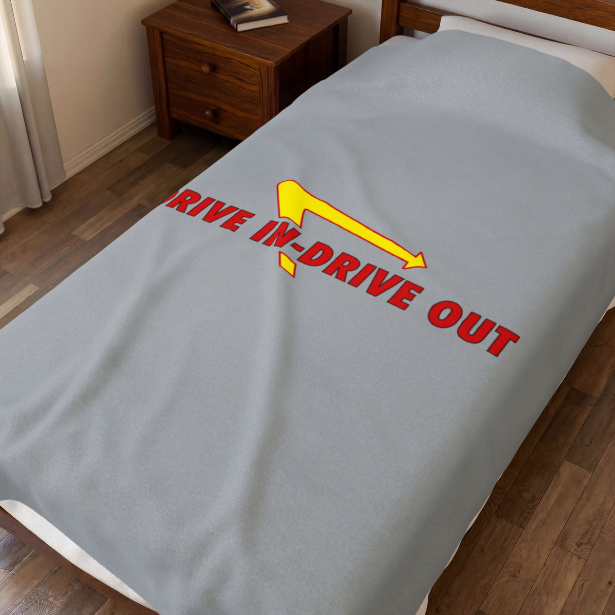 Drive In N Out Velveteen Plush Blanket