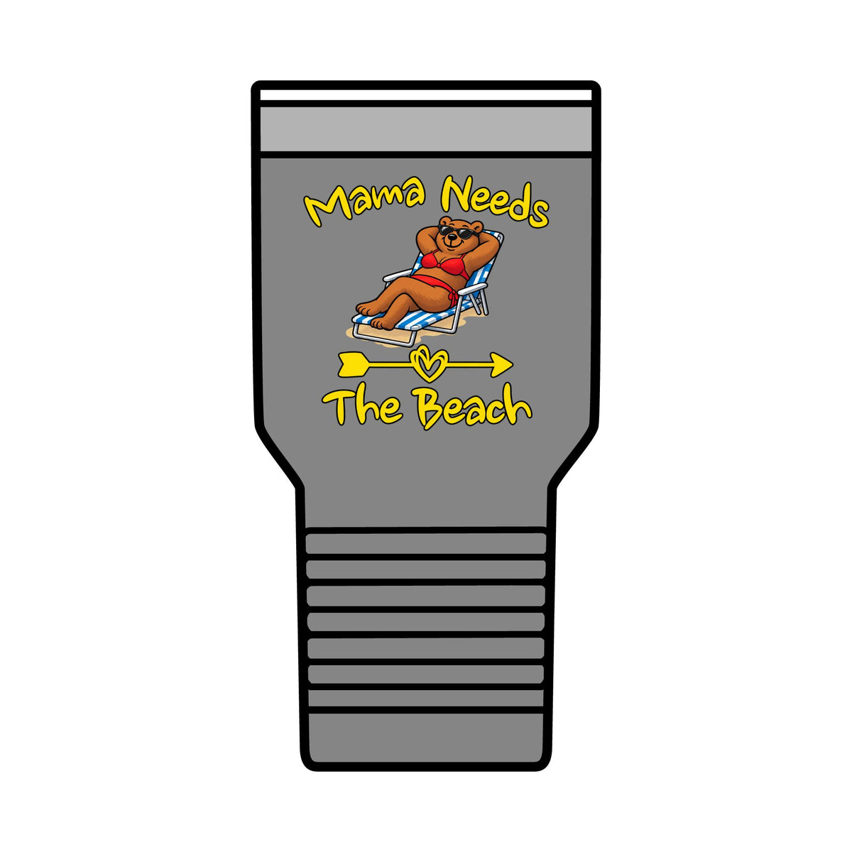 Mama Needs The Beach 30oz Polar Camel Insulated Tumbler