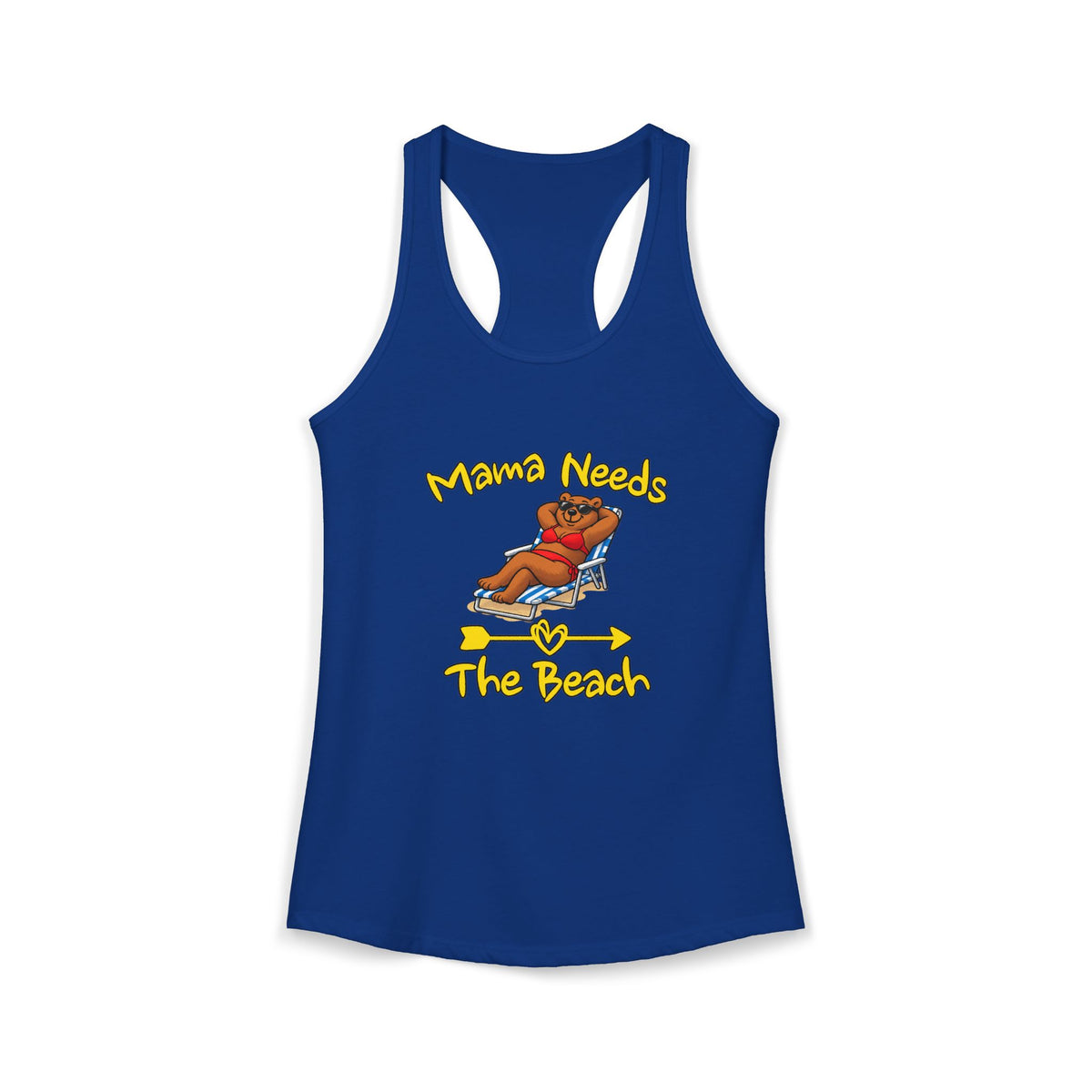 Mama Needs The Beach Women's Racerback Tank