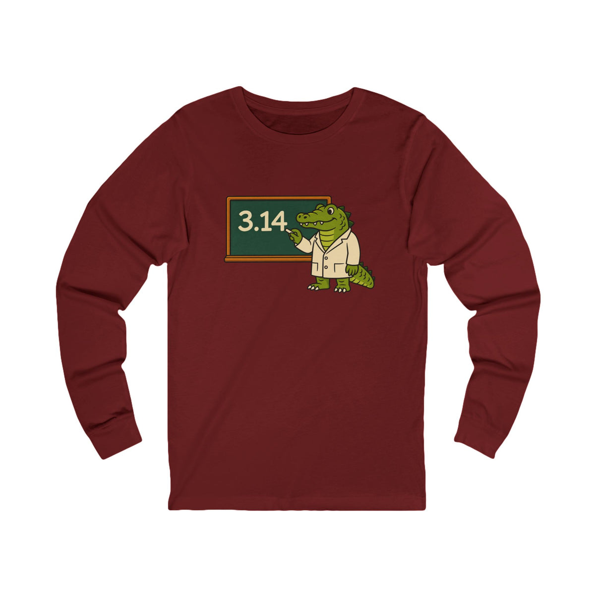 Alligator Pi Unisex Long Sleeve T Shirt