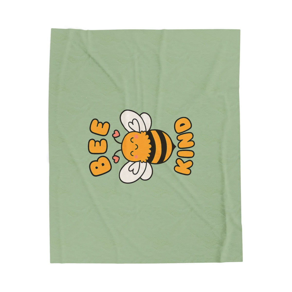 Bee Kind Velveteen Plush Blanket