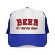 Beer For Dinner Trucker Cap