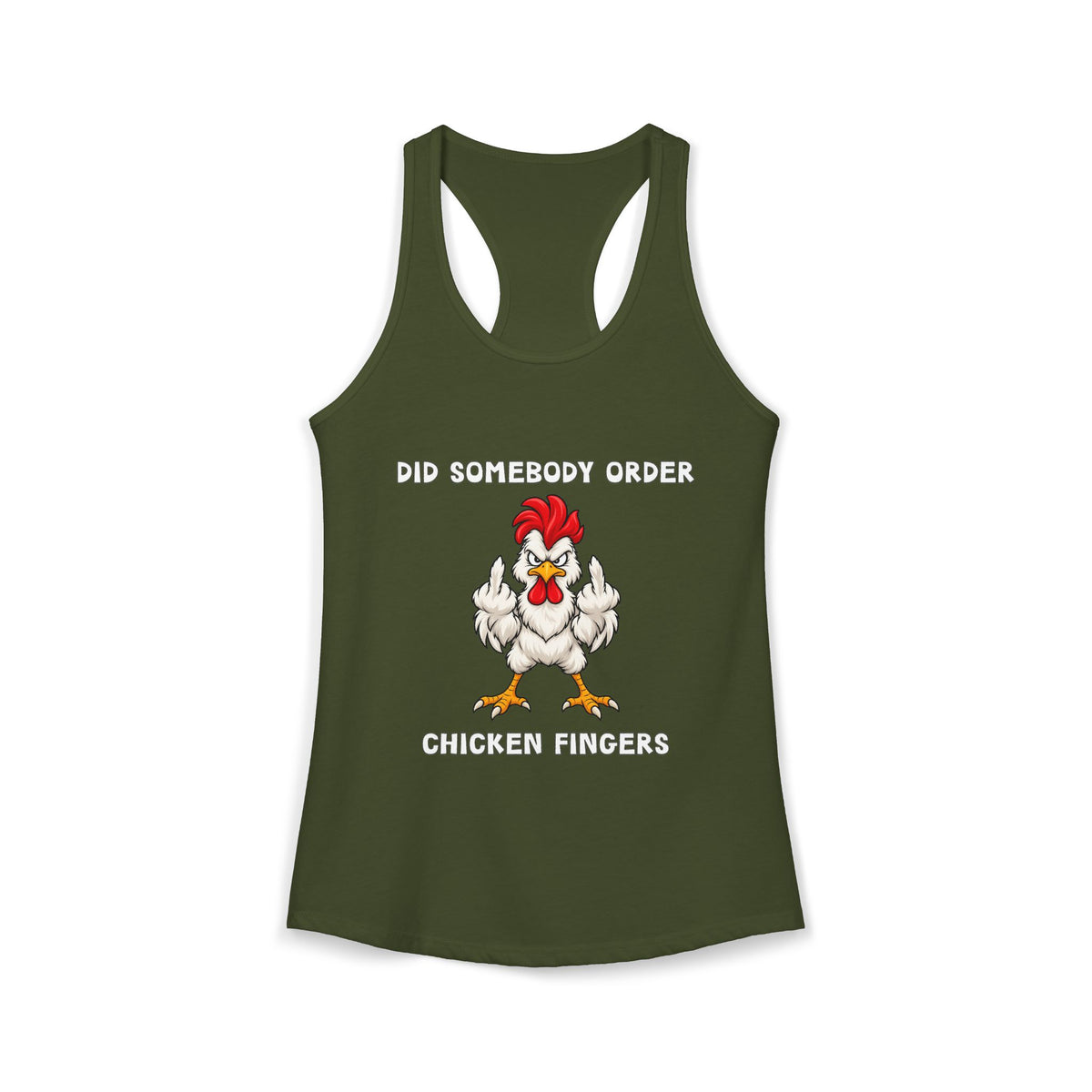 Chicken Fingers Women's Racerback Tank