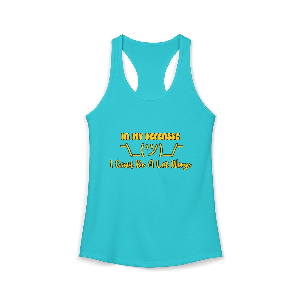 In My Defense... Racerback Tank