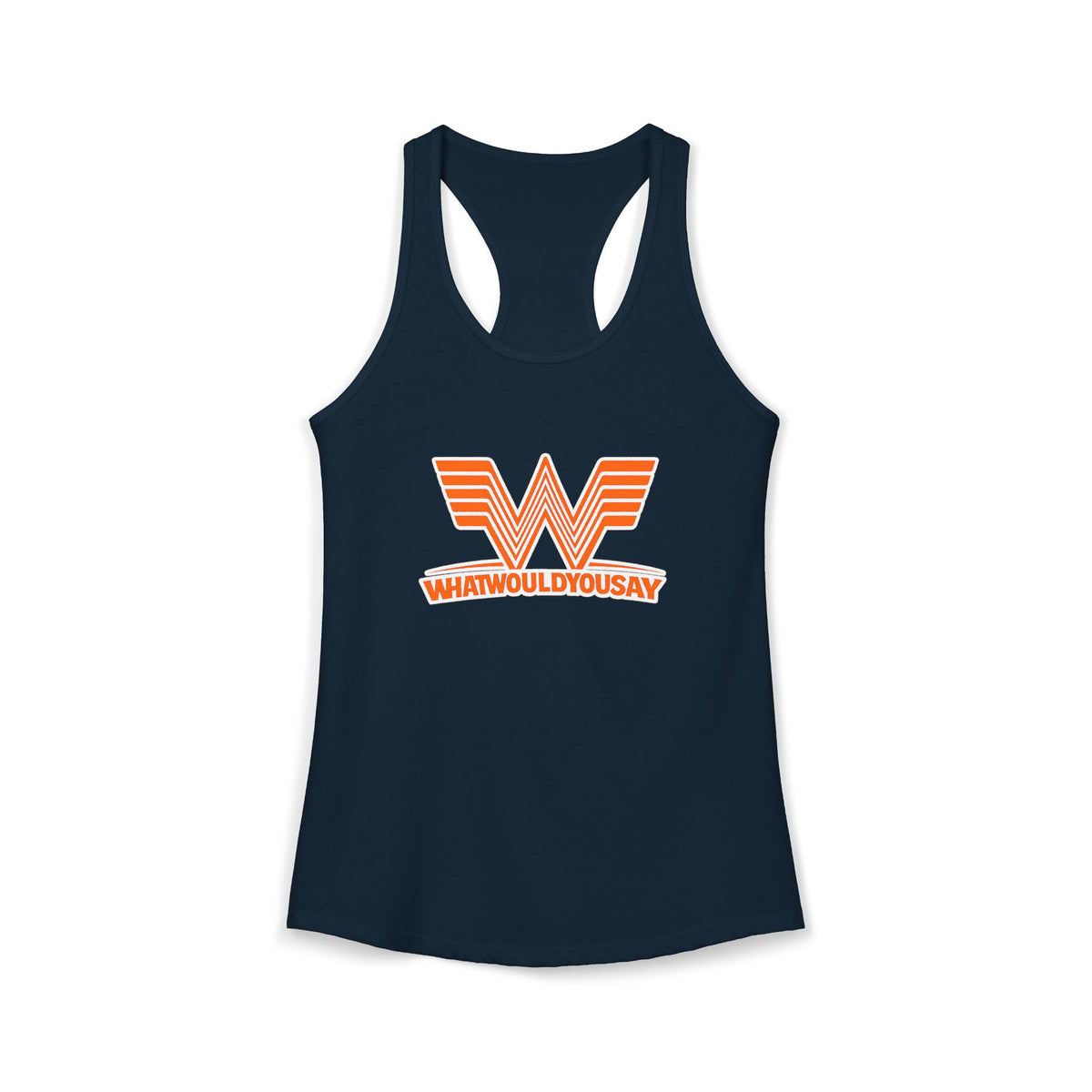 What Would You Say A Burger Women's Racerback Tank