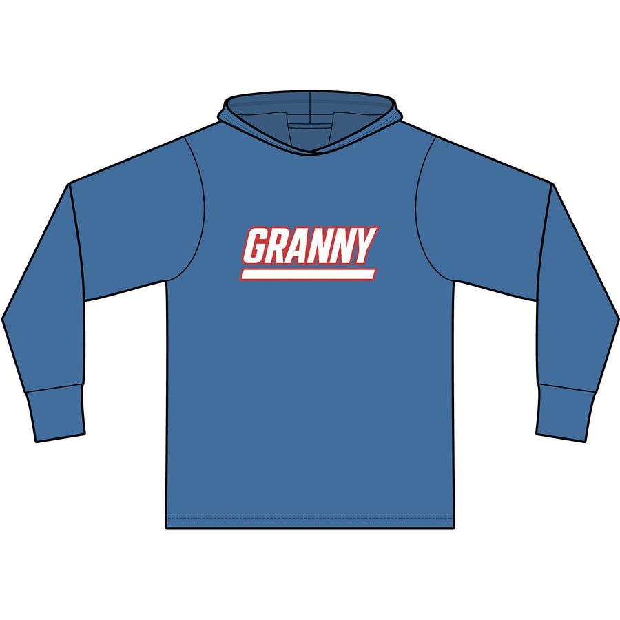 New York Granny Long Sleeve Hooded T-Shirt