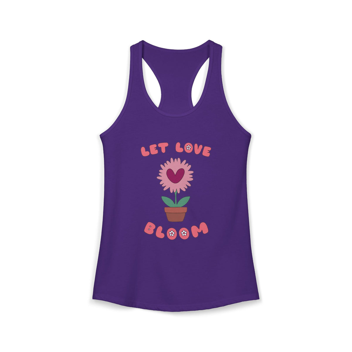 Let Love Bloom Women's Racerback Tank