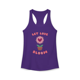 Let Love Bloom Women's Racerback Tank