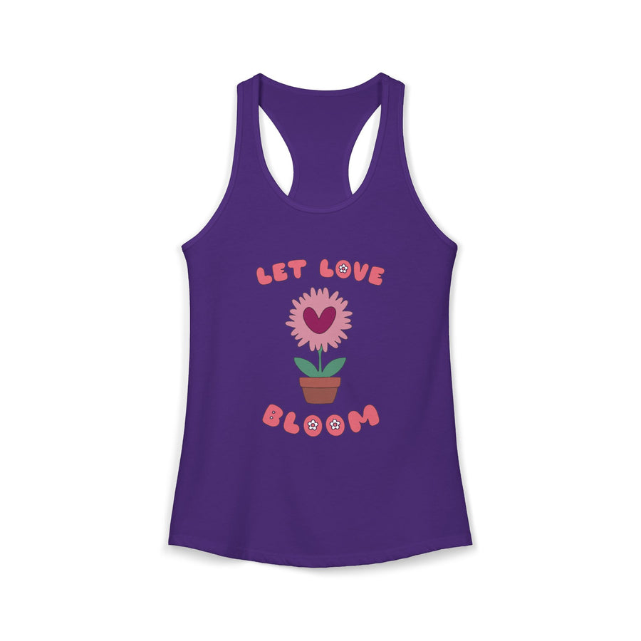Let Love Bloom Women's Racerback Tank