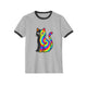 The Black Cat Changing Colors Cotton Ringer T-Shirt