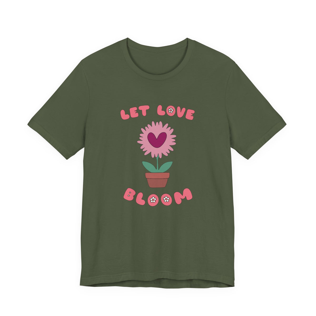 Let Love Bloom Unisex Short Sleeve Tee
