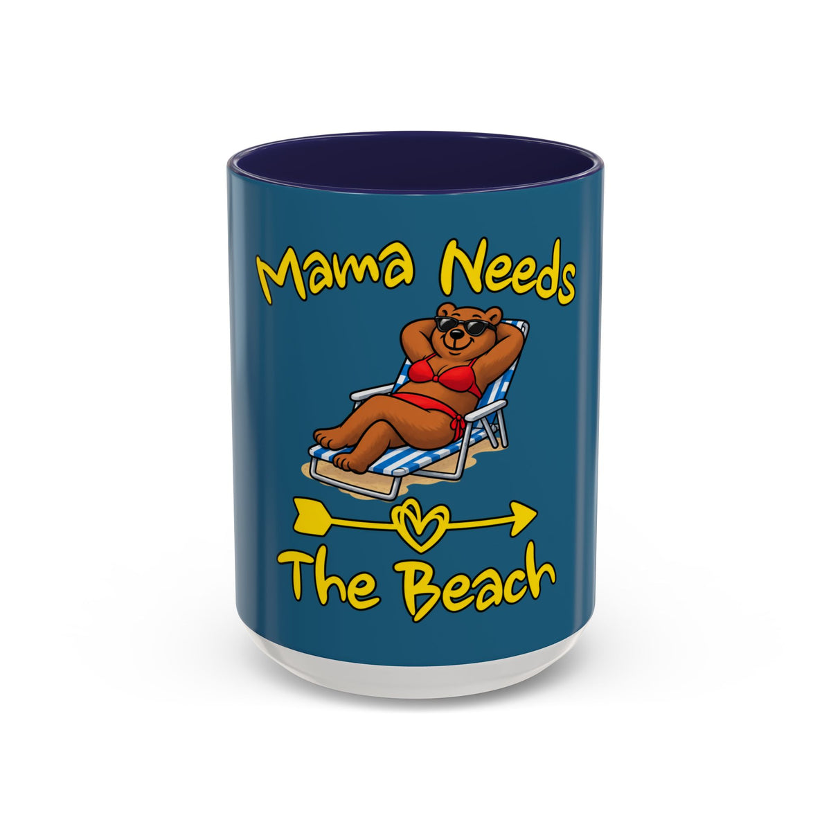 Mama Needs The Beach 15oz Coffee Mug