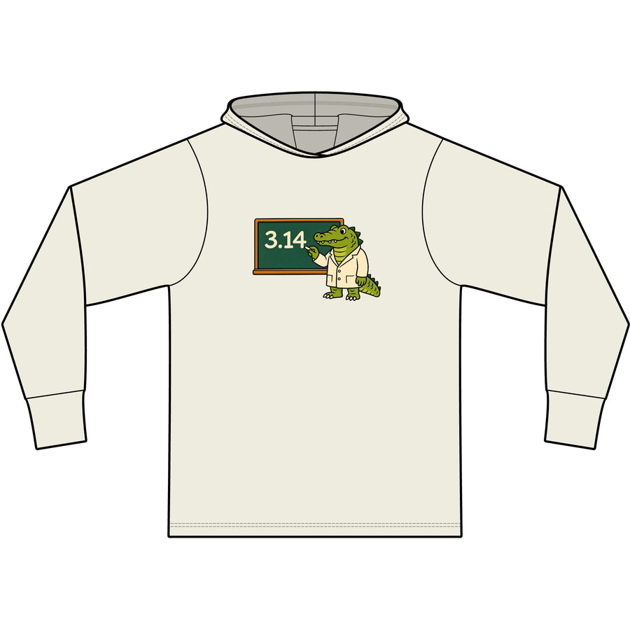 Alligator Pi Long Sleeve Hooded T-Shirt