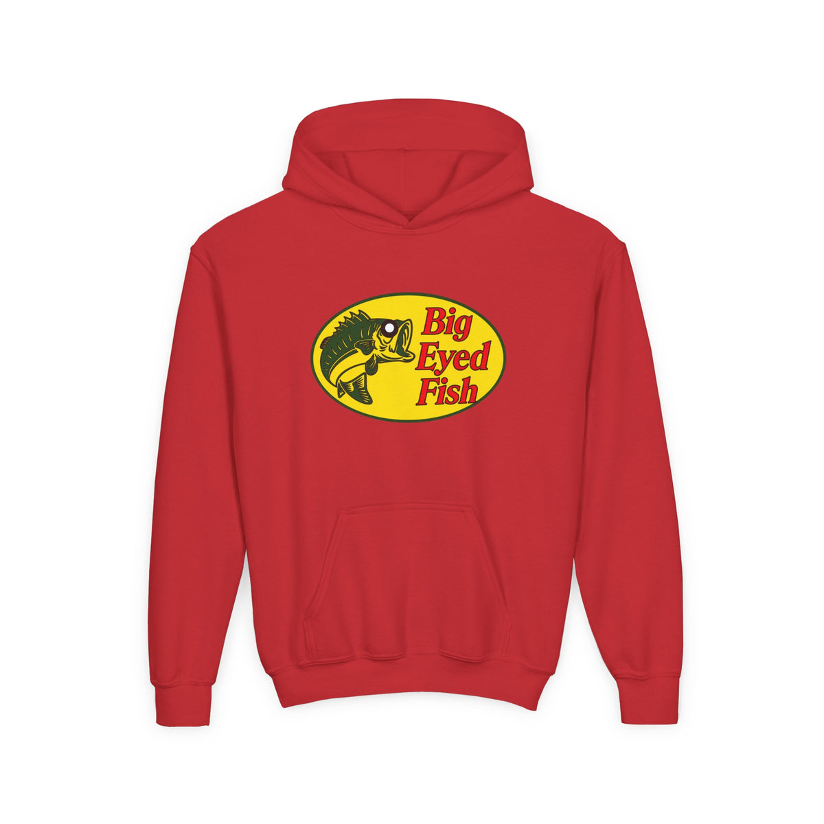 Big Bass Fish Youth Pullover Hoodie