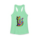 The Black Cat Changing Colors Women's Racerback Tank