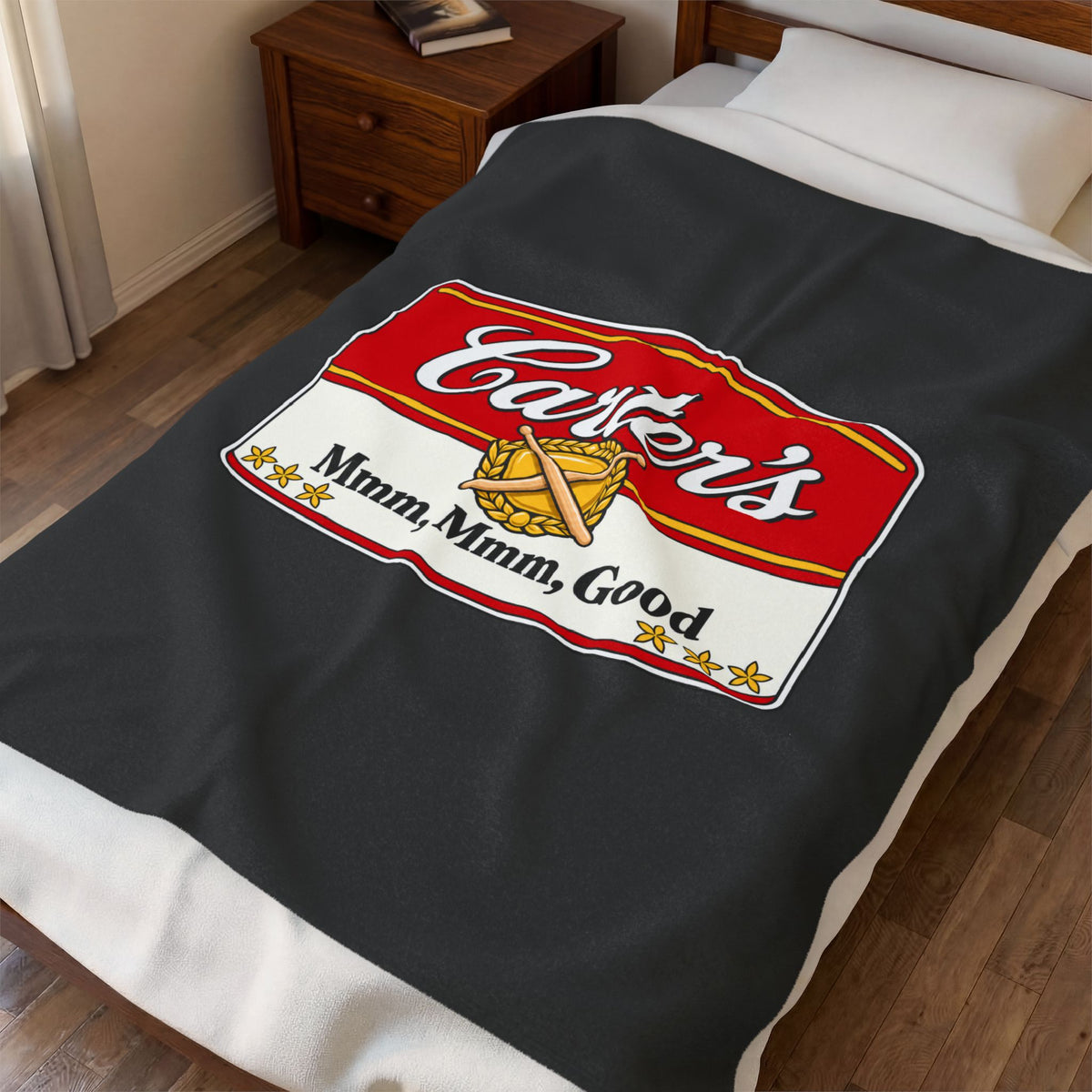 Carter's Mmm, Mmm, Good! Velveteen Plush Blanket