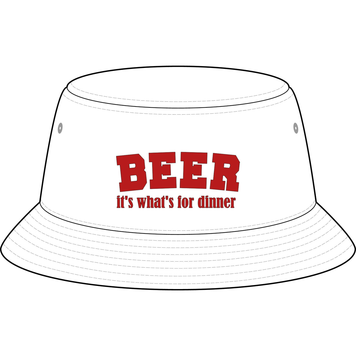Beer For Dinner Bucket Hat