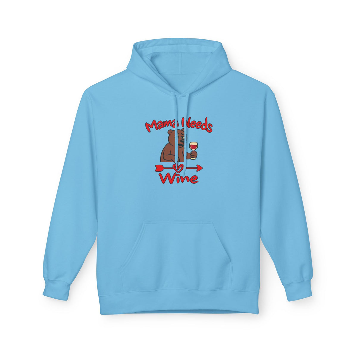 Mama Needs Wine Pullover Hoodie