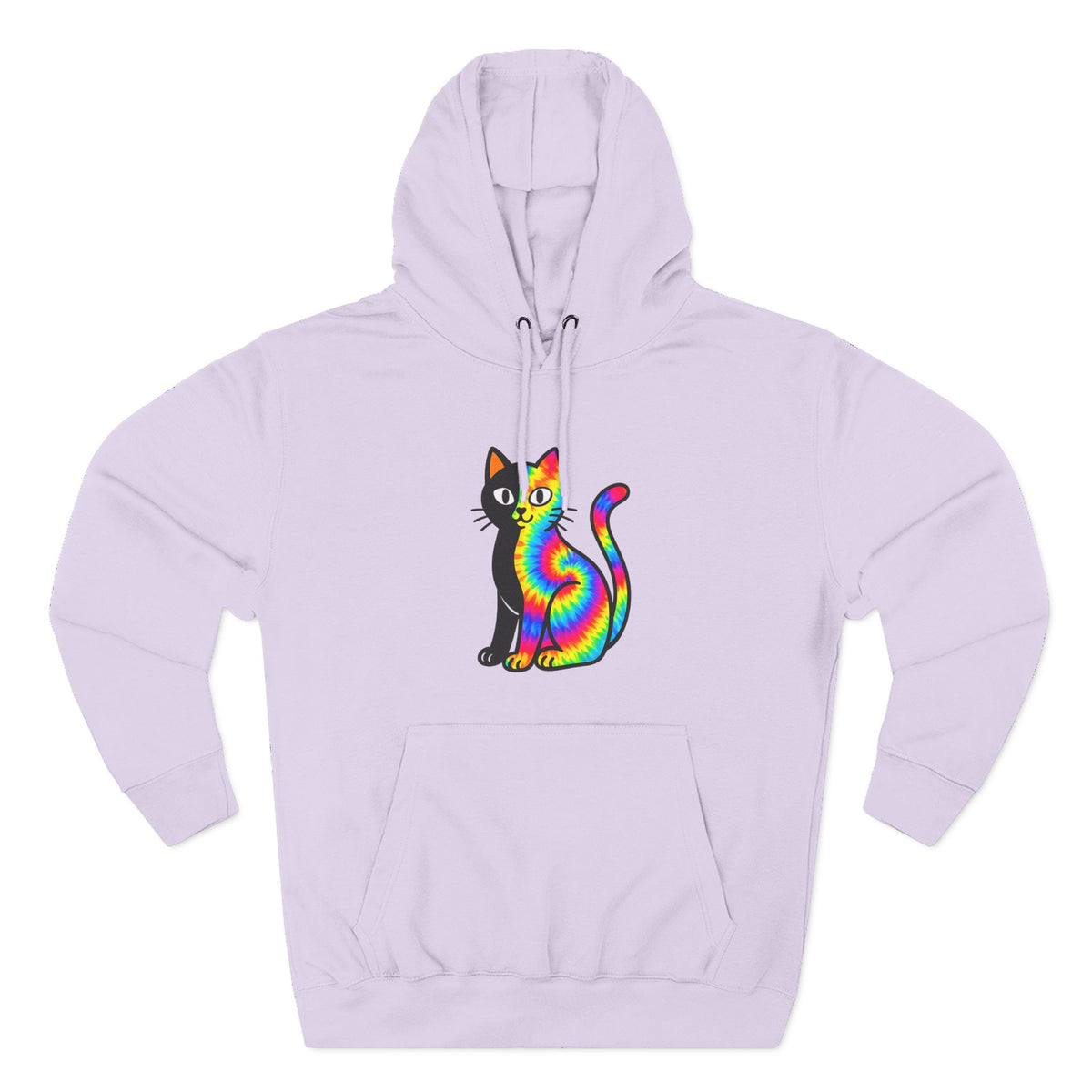 The Black Cat Changing Colors Pullover Hoodie