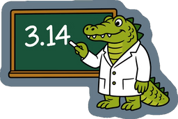 Alligator Pi Sticker