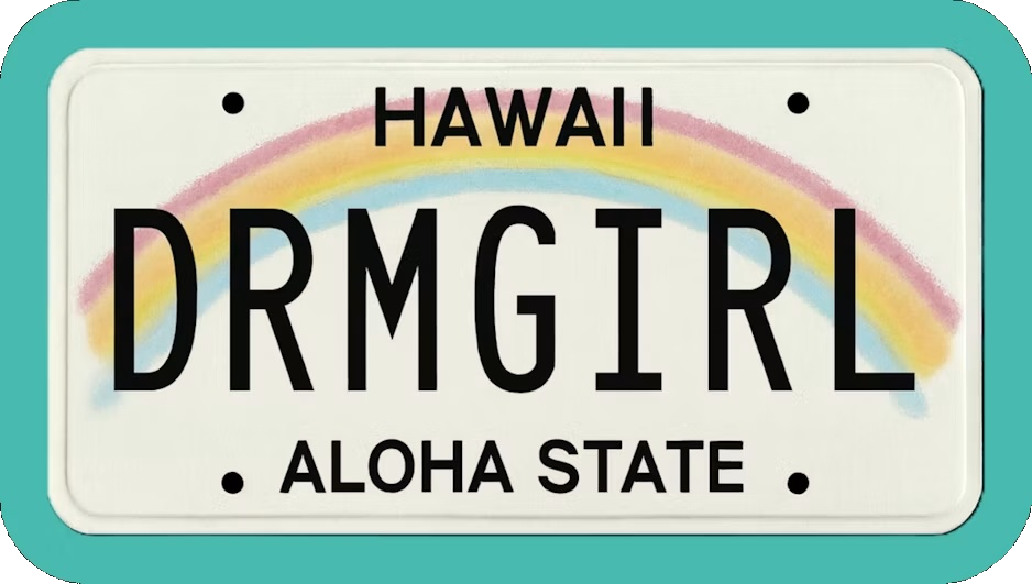 Hawaii Dreamgirl Sticker