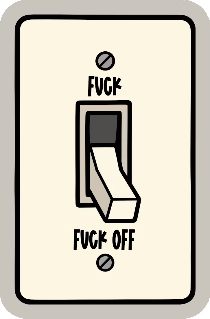 Light Switch Off Sticker