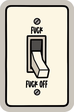 Light Switch Off Sticker