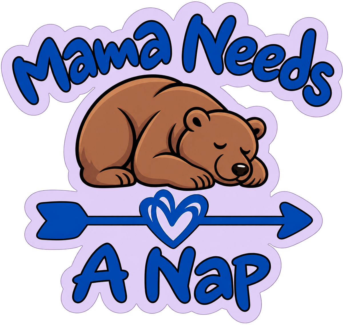 Mama Needs A Nap Sticker