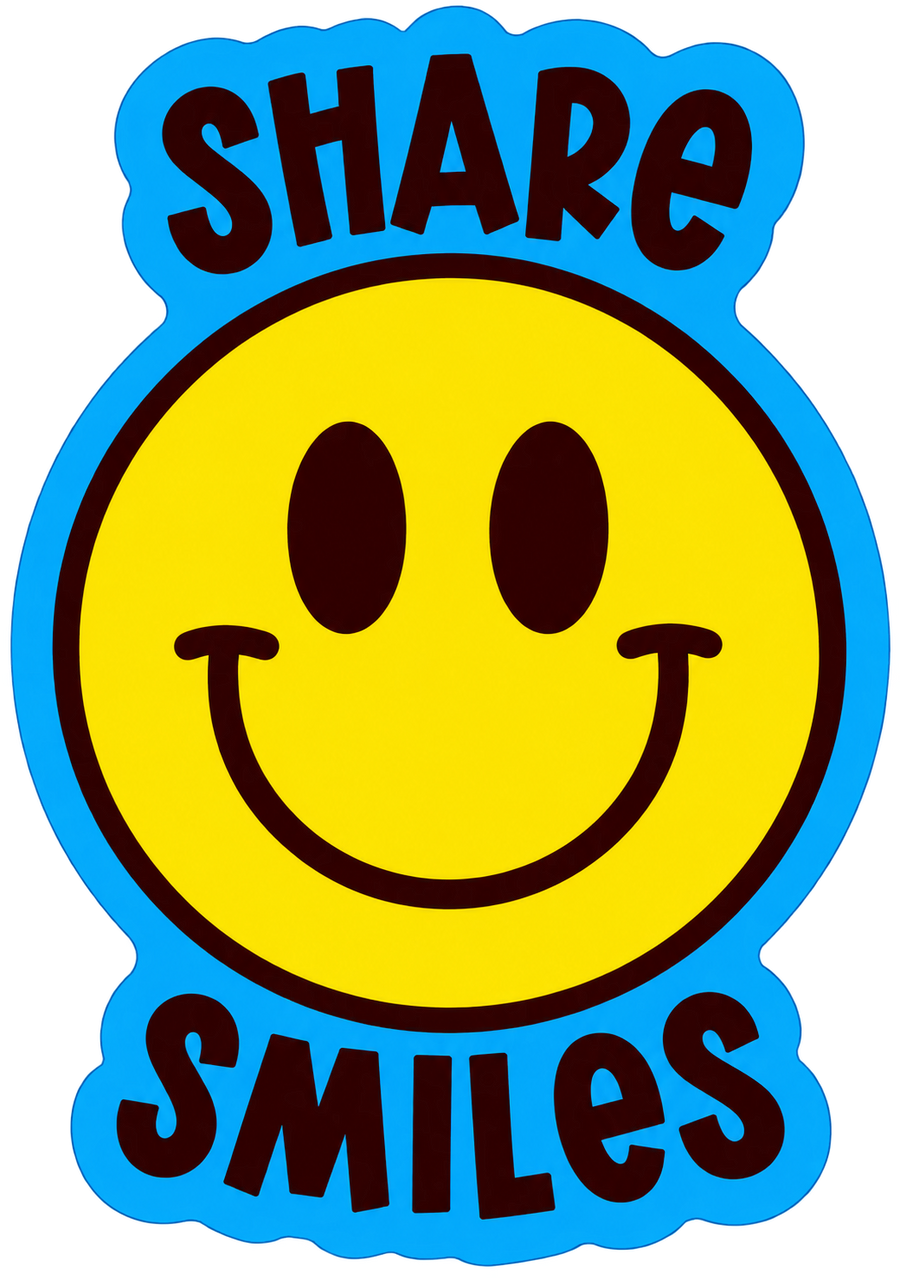 Share A Smile Sticker