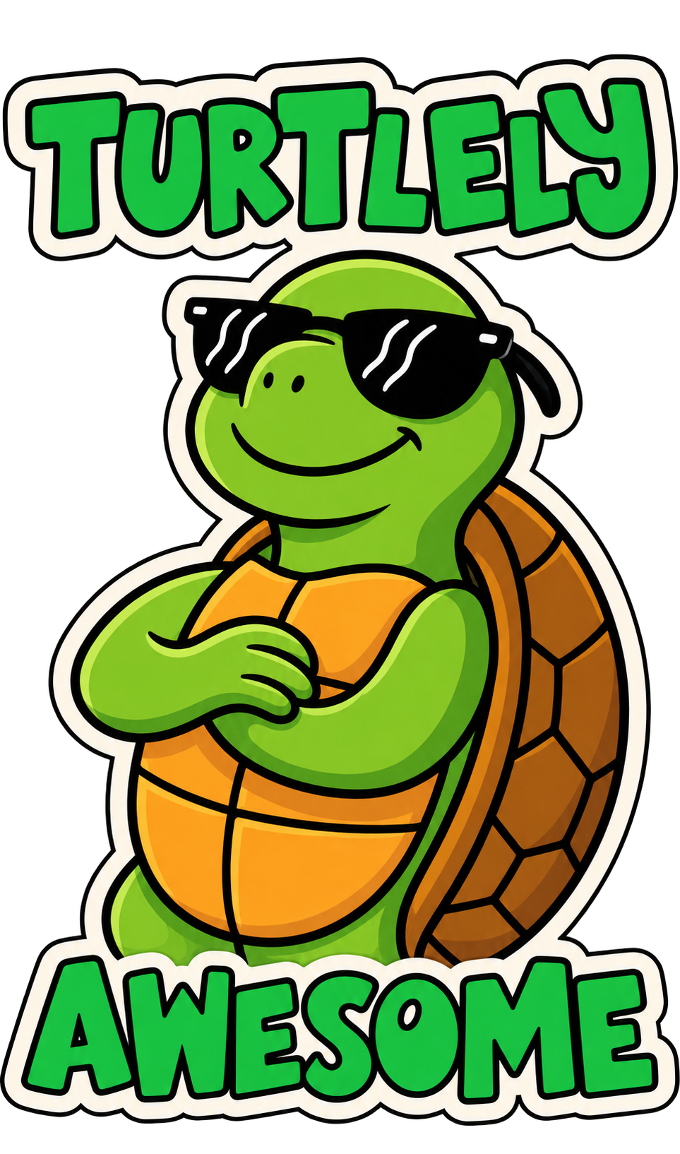 Turtley Awesome Sticker